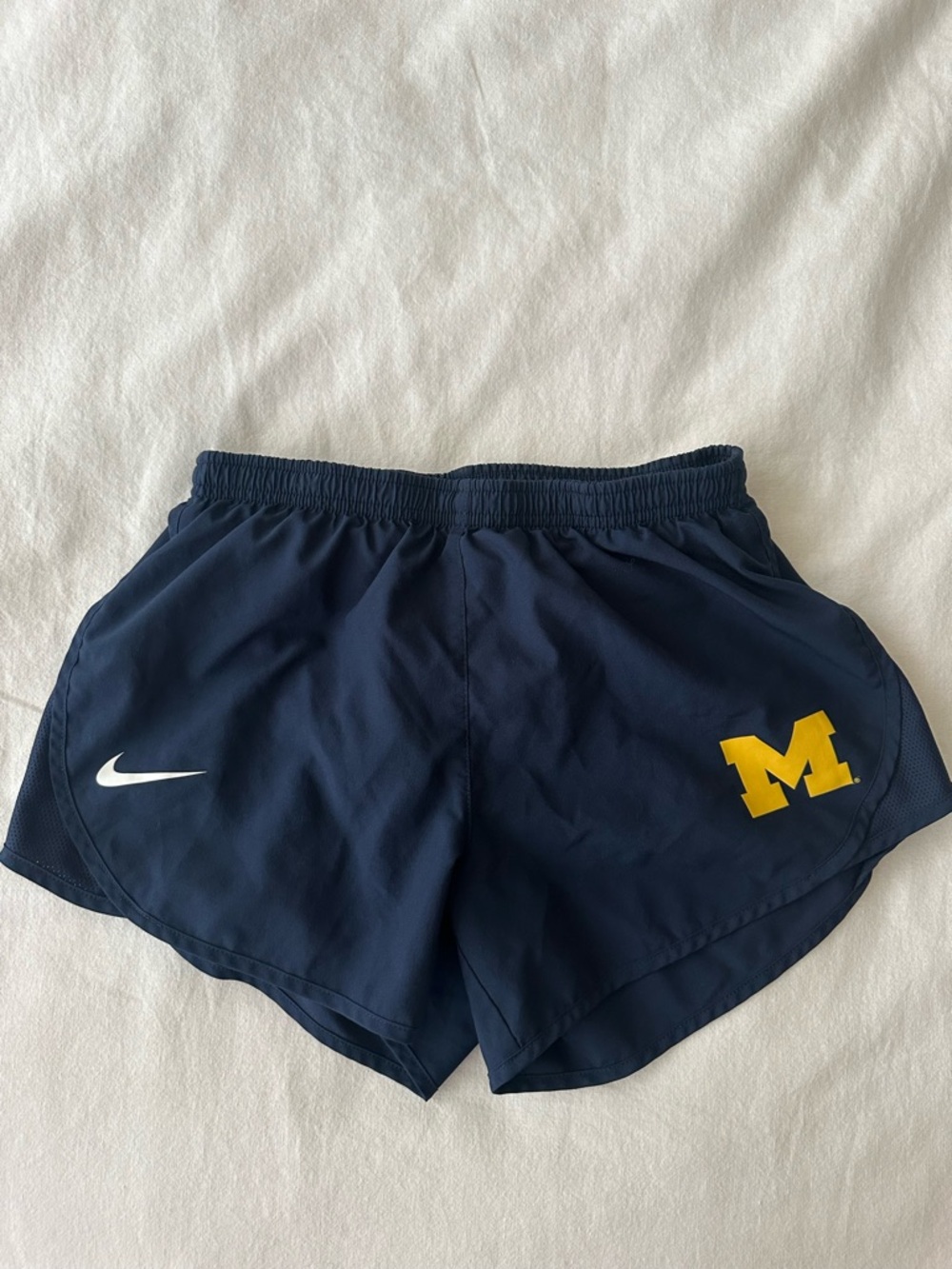 Nike Navy Blue University of Michigan Running Shorts
